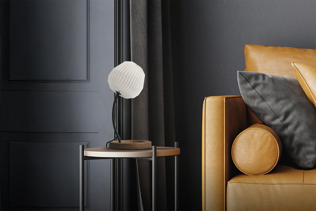 Leklint330t Bouquet Table Black Smokedoak Lifestyle